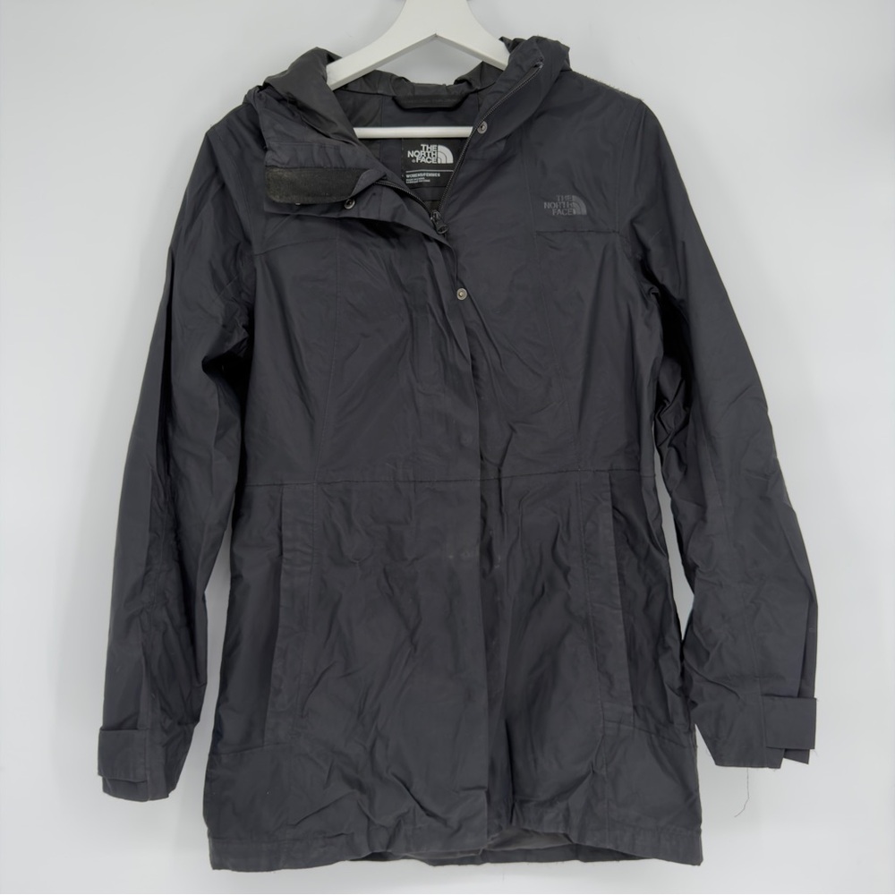 The North Face Black Citi Midi Trench Coat Medium